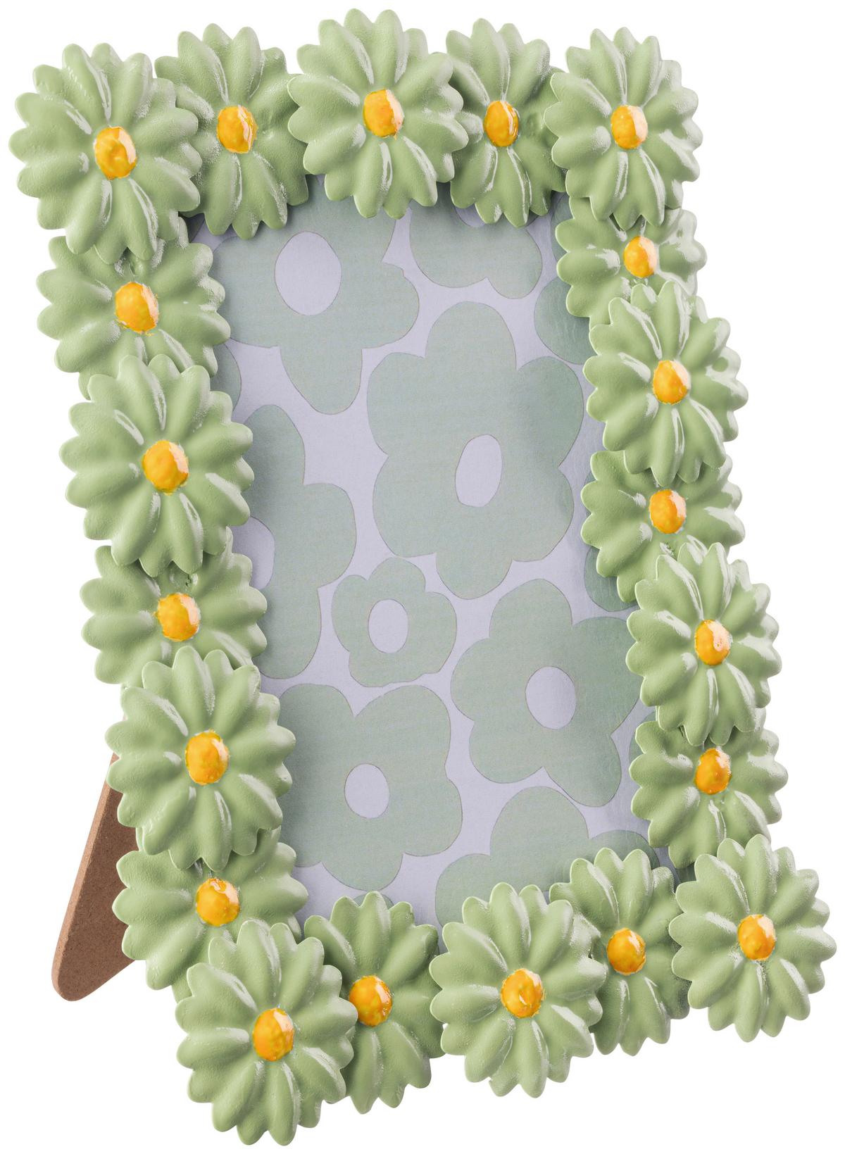 Bilderrahmen Marvin - Dunkelgelb/Grün, KONVENTIONELL, Glas/Holzwerkstoff (16,5/2/21cm) - Luca Bessoni