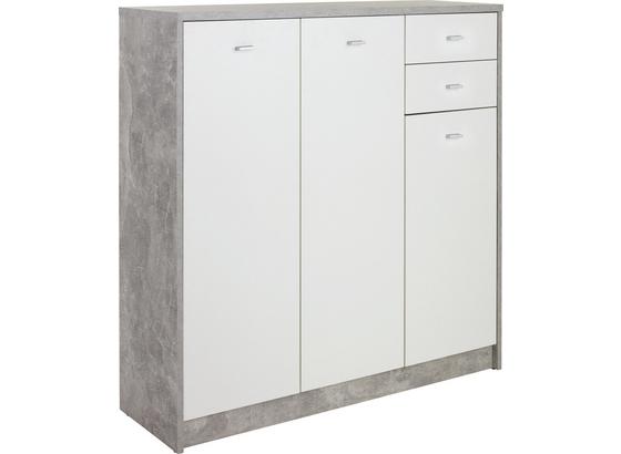 Komoda 4-you New Yuk09 - sivá/biela, Moderný, kompozitné drevo (109,1/111,4/34,6cm) Komoda 4-you New Yuk09 - sivá/biela, Moderný, kompozitné drevo (109,1/111,4/34,6cm)
