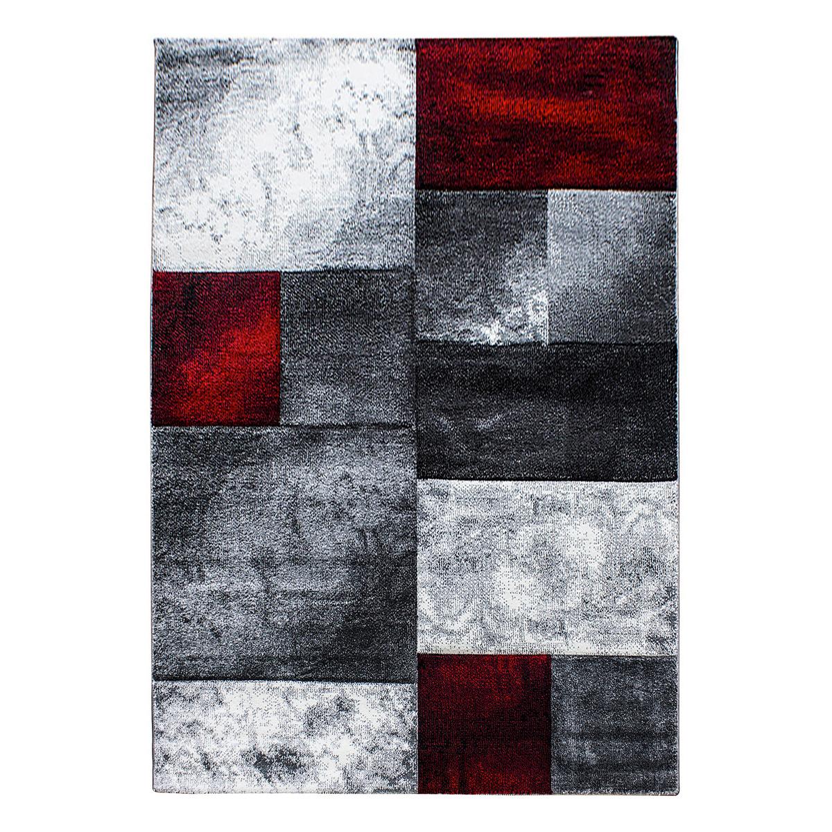 Flachwebteppich Hawaii - Rot, Design, Textil (280/370cm) - Novel