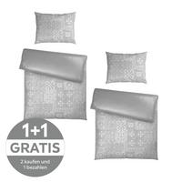 BETTWÄSCHE SARA - Silberfarben, ROMANTIK / LANDHAUS, Textil - James Wood