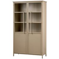 Vitrine Exhibit Khaki B: 99 Cm - Khaki, Design, Glas/Metall (99/170/44cm) - Livetastic