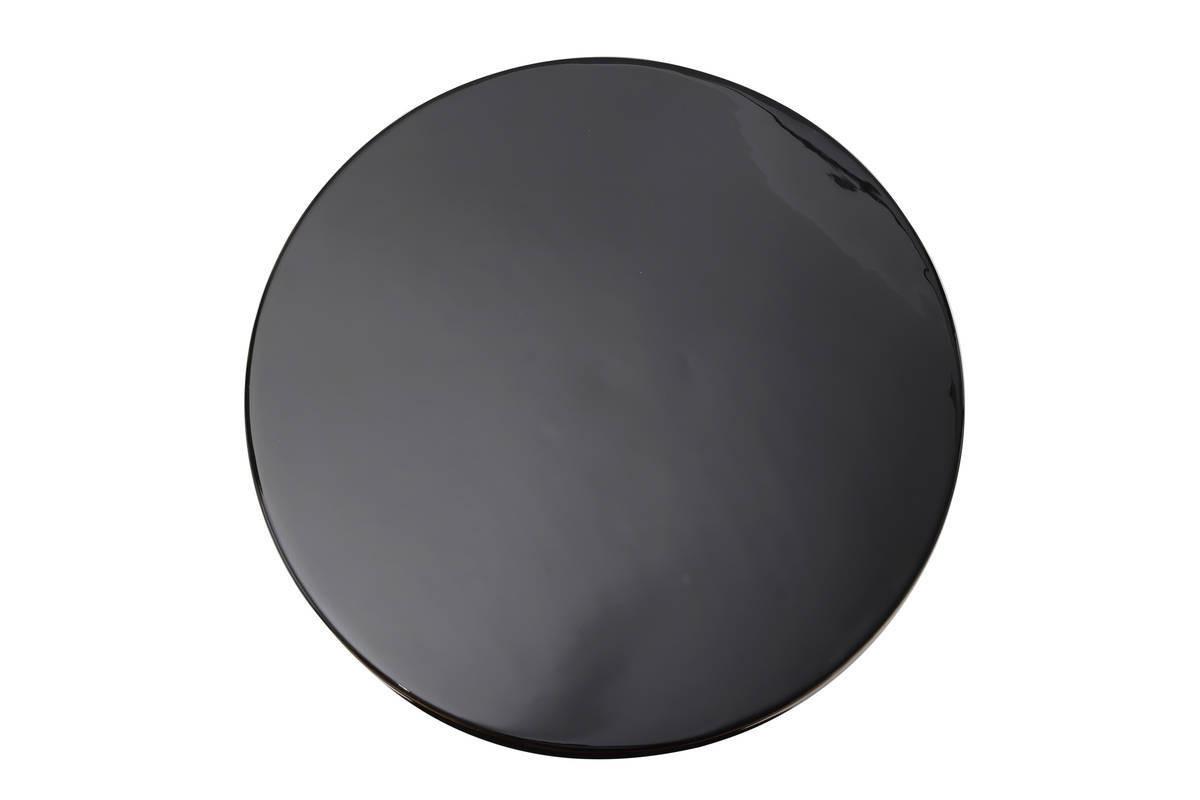 Beistelltisch Art Deco Schwarz/Goldfarben - Goldfarben/Schwarz, Trend, Metall (51/51/47cm) - Kayoom