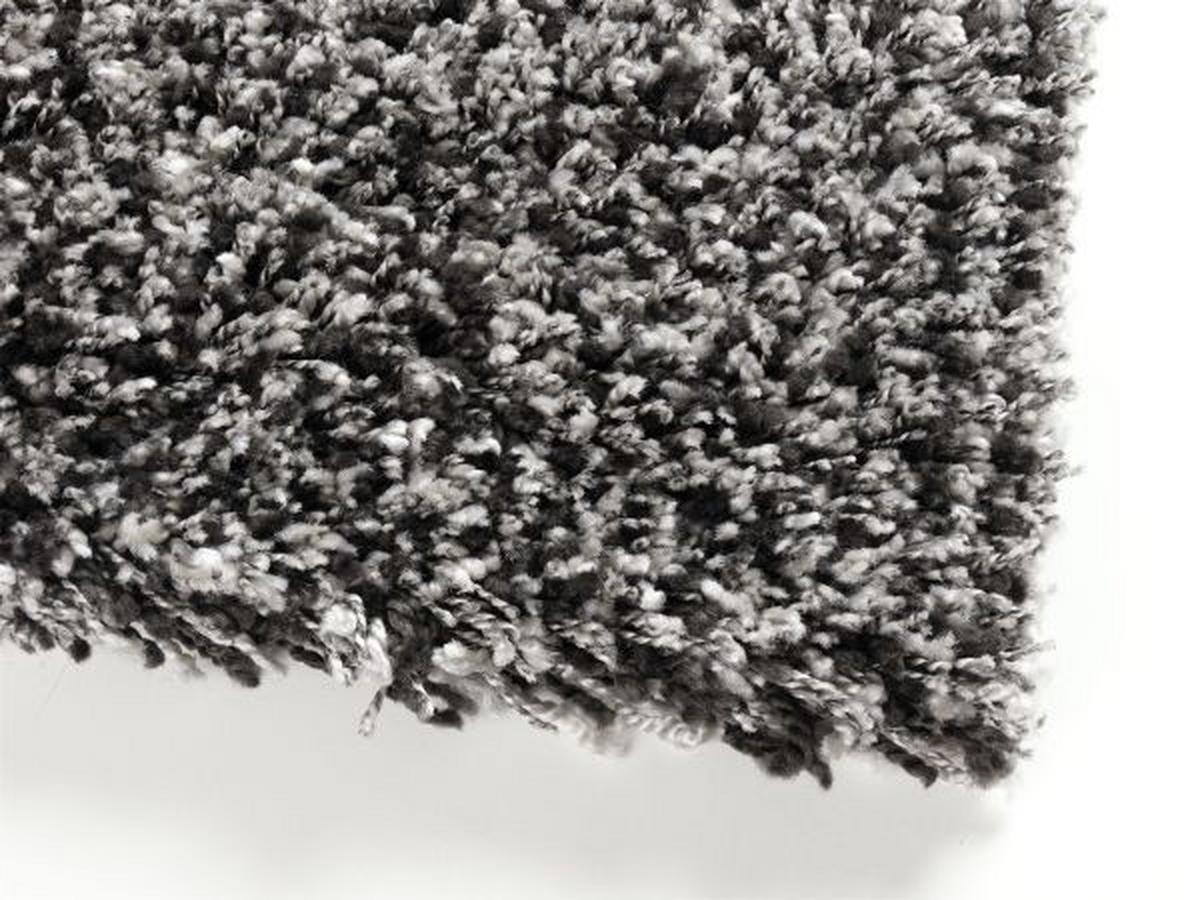 Hochflor Teppich Grau Fantasy Shaggy 240x340 cm - Dunkelgrau/Silberfarben, Basics, Textil (240/340cm) - Novel