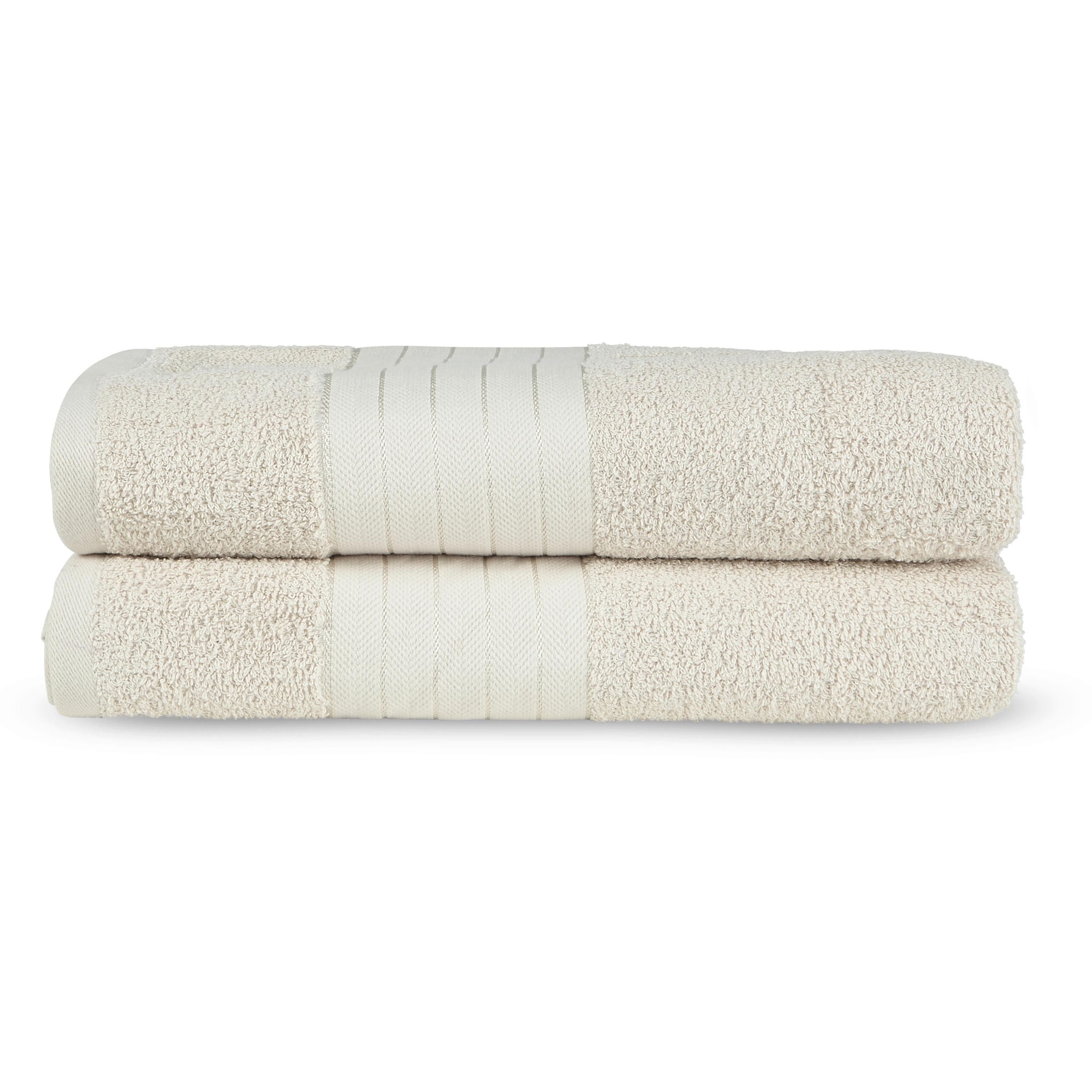 Duschtuchset Creme 2 Stück 70x140 cm - Basics, Textil (70/140cm)