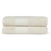 Duschtuchset Creme 2 Stück 70x140 Cm - Basics, Textil (70/140cm)