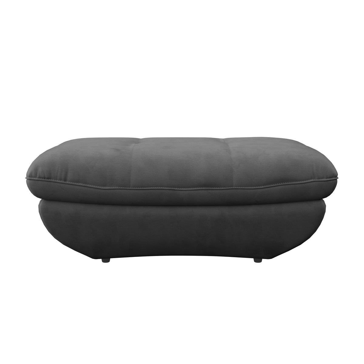 Hocker Park - Dunkelgrau/Schwarz, MODERN, Textil (107/75cm) - Luca Bessoni