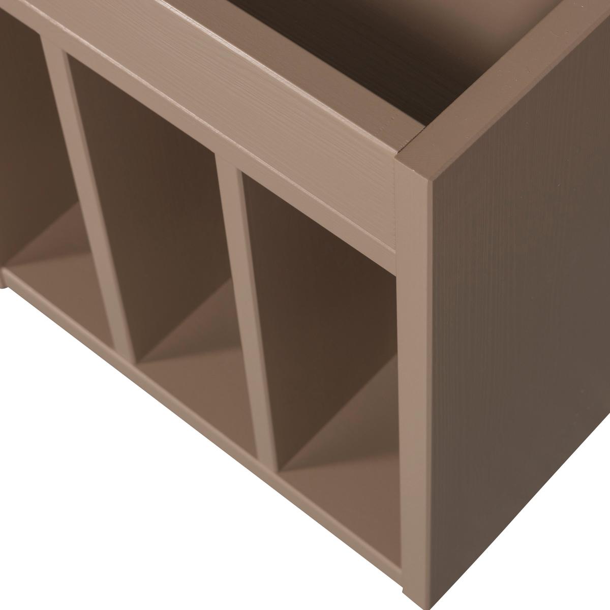 Schallplattenregal Turner Schlammfarben B: 44cm - Schlammfarben, Design, Holz (44/47/44cm) - Livetastic