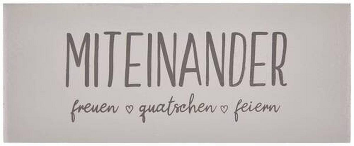 Dekoschild Rahel - Beige, KONVENTIONELL, Holzwerkstoff (25/2,5/10cm)