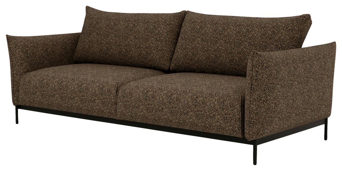 Bueno Braun B: 223 Cm - Schwarz/Braun, Design, Textil (223/96/95cm) - Livetastic