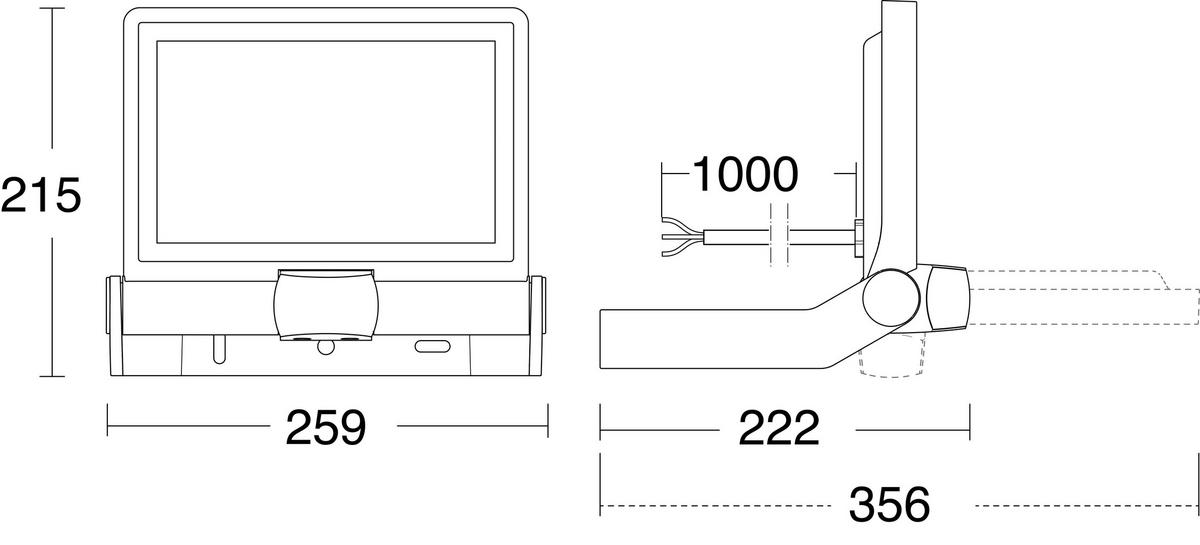 LED-Außenleuchte XLed One XL S Anthrazit - Anthrazit, Design, Metall (22,2/25,9/21,5cm) - Steinel