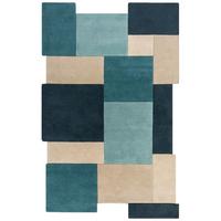 Wollteppich 503119373180 - Petrol, Basics, Textil (180/120cm)