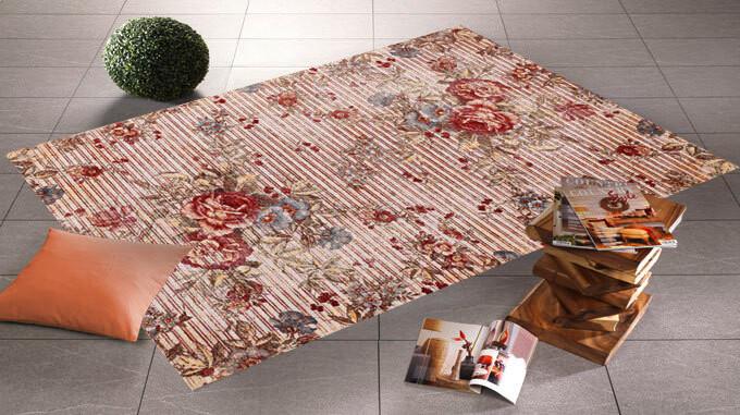 Webteppich Rainbow Rose Multicolor 70x140 Cm - Multicolor, Basics, Textil (70/140cm) - Novel