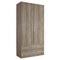 Drehtürenschrank Mit Laden 91cm Albero, Eiche Dekor - Eichefarben, Design, Holzwerkstoff (91/197/54cm) - Rauch Möbel