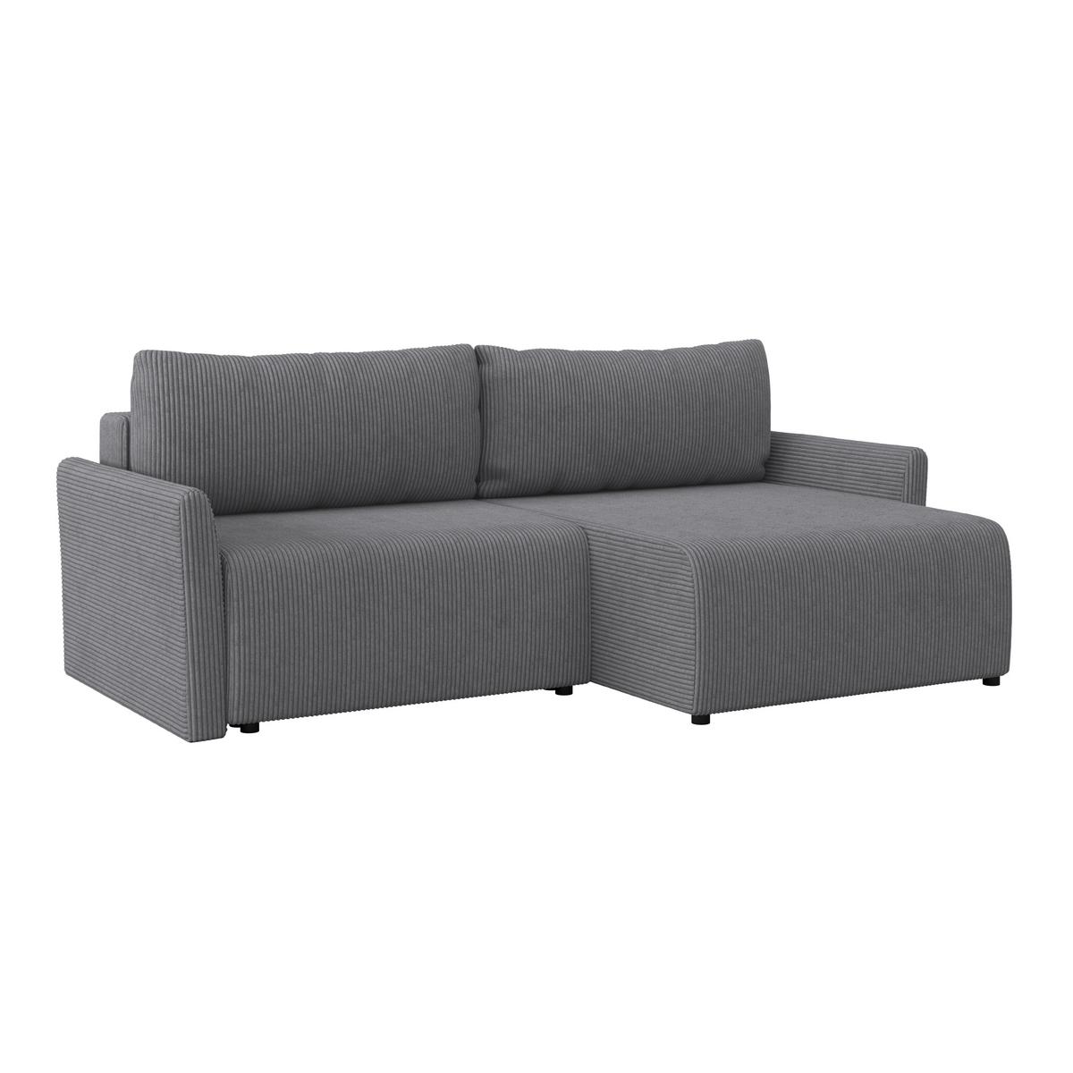 Ecksofa mit Schlaffunktion Sonos, Anthrazit 228x146 cm - Ecru/Anthrazit, MODERN, Textil (228/146cm)