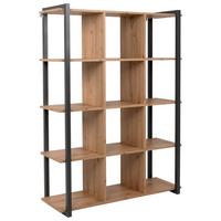 Regal Denver 31 B: 107 Cm Eiche Dekor/anthrazit - Eichefarben/Anthrazit, KONVENTIONELL, Holzwerkstoff (107/145/39cm) - MID.YOU