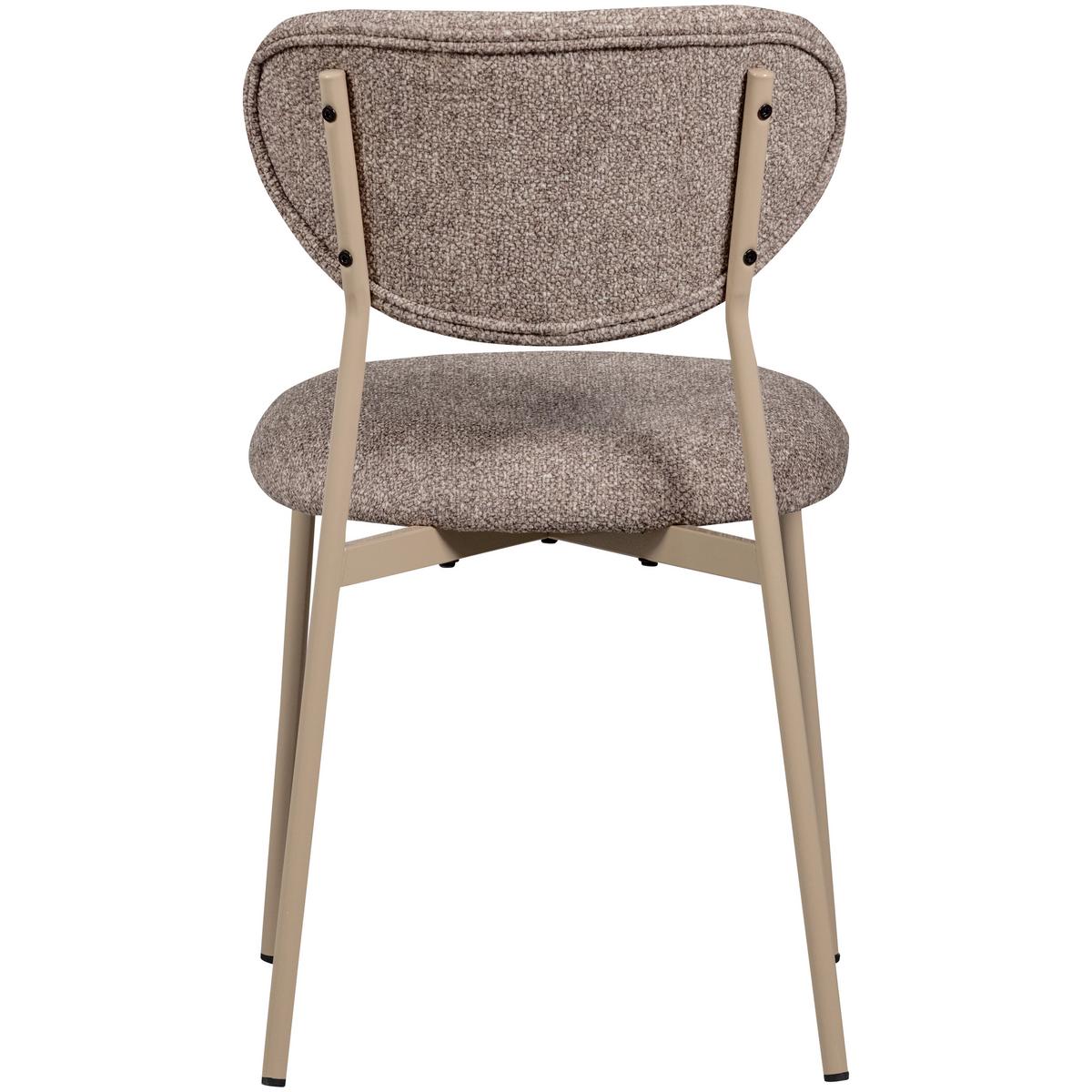 Stuhl-Set Valor Sandfarben B: 46cm - Sandfarben, MODERN, Textil/Metall (46/77/56cm) - Livetastic
