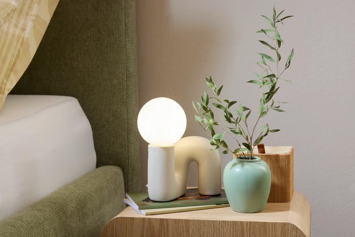 NOČNÝ STOLÍK ALVA -TREND- - prírodná farba, Modern, drevo/kompozitné drevo (40/45/30cm) - Premium Living