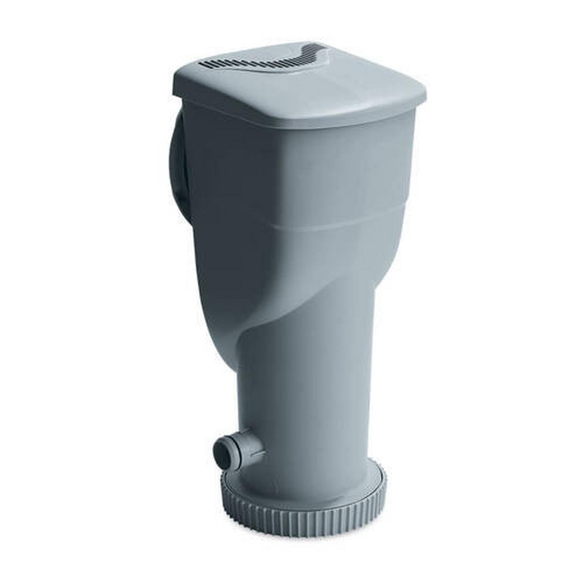 Aufstellpool Rund mit Leiter D: 427 cm - Grau, KONVENTIONELL, Kunststoff (427/107cm)
