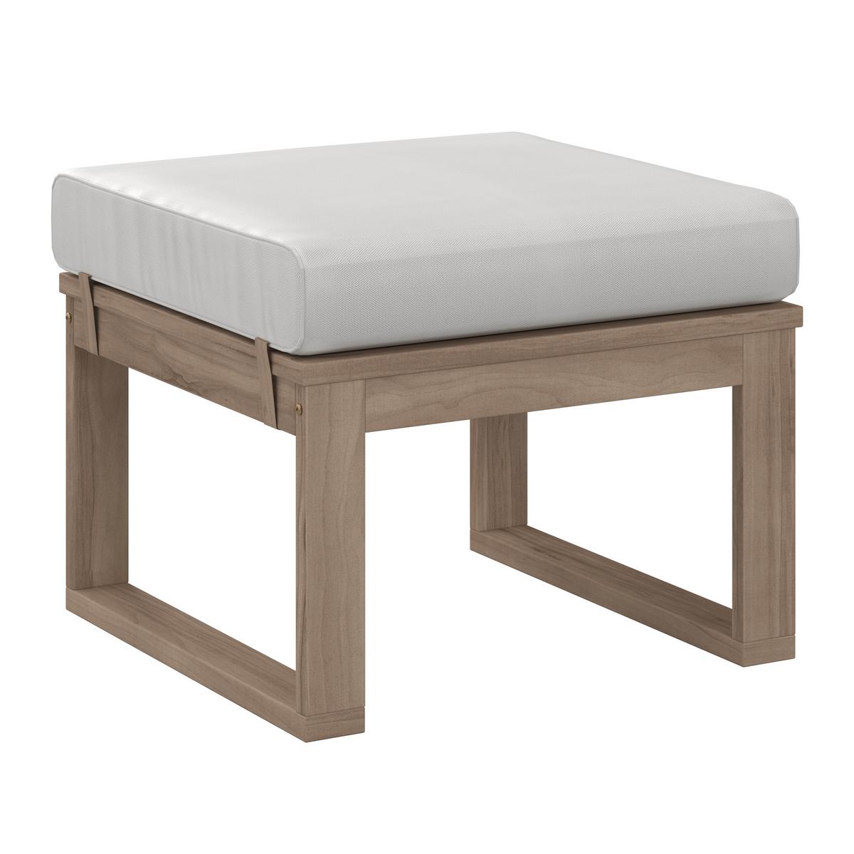 JEDÁLENSKÁ TERASOVÁ SÚPRAVA ANOUK - krémová/sivobiela, Modern, drevo/textil (194/67/71cm) - Bessagi Garden