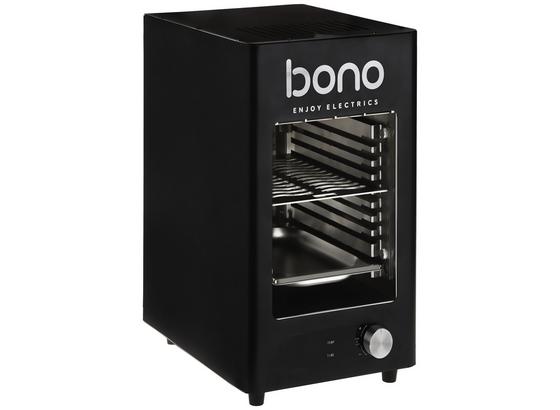 Elektrogrill Ida - Edelstahlfarben/Schwarz, MODERN, Kunststoff/Metall (34,7/25,4/40,8cm) - Bono Elektrogrill Ida - Edelstahlfarben/Schwarz, MODERN, Kunststoff/Metall (34,7/25,4/40,8cm) - Bono