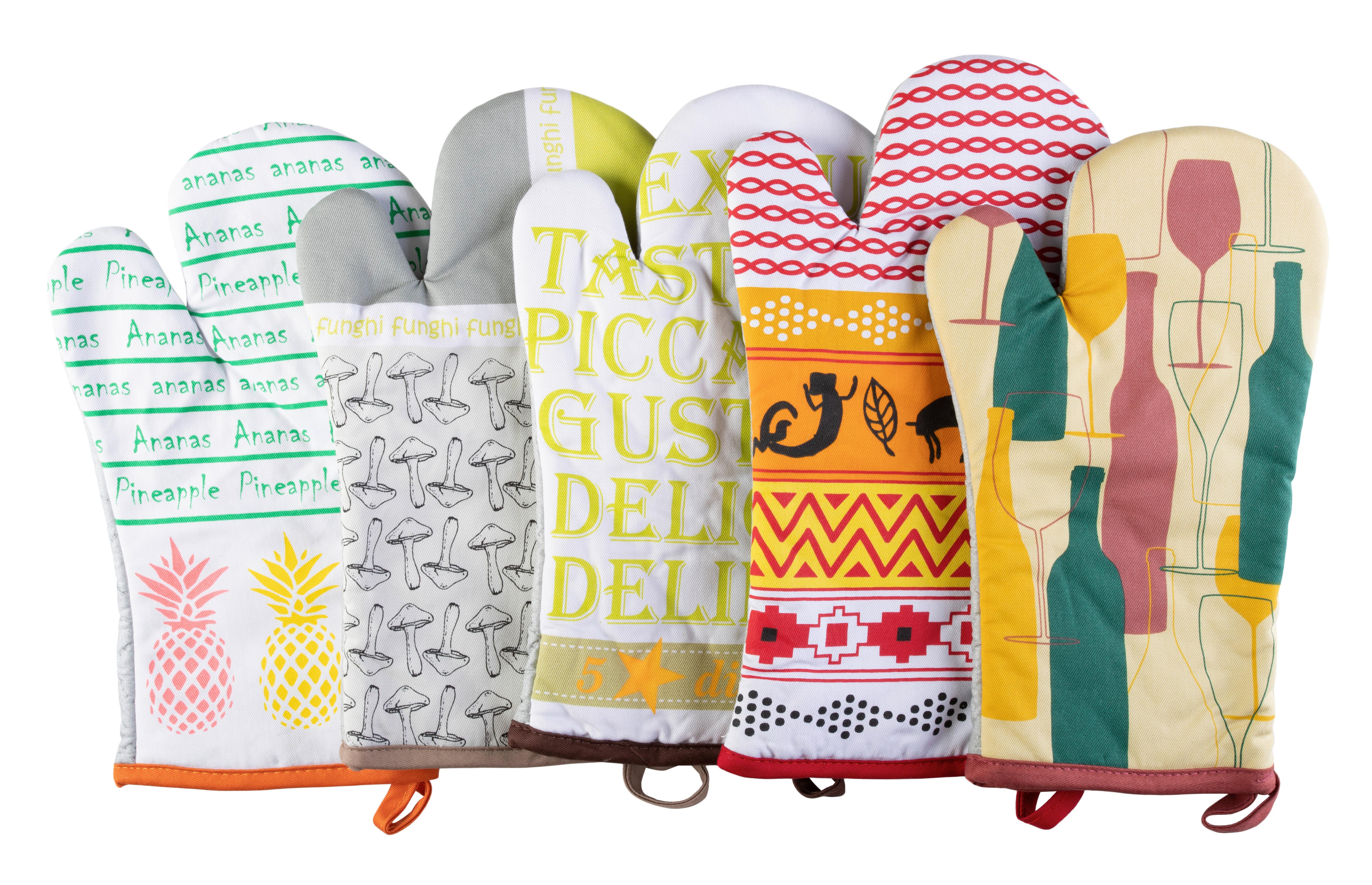 Kochhandschuh Prisha L: 30 Cm, Verschiedene Motive - Basics, Textil (18/30cm)