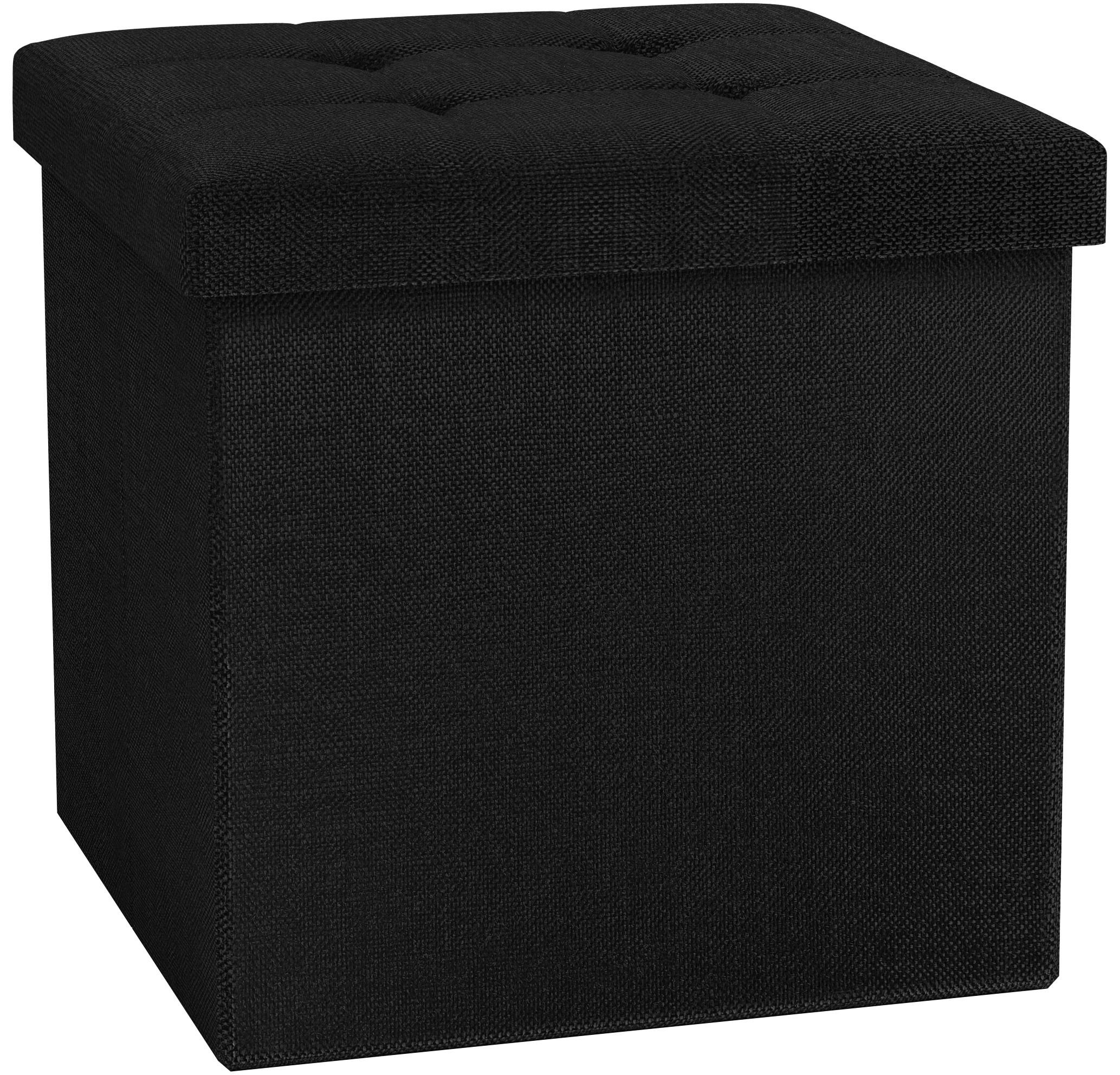 Sitzbox Boxas Anthrazit B: 38 Cm - Anthrazit, Basics, Holzwerkstoff/Kunststoff (38/38/38cm) - MID.YOU