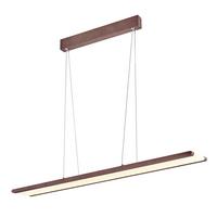 LED-PENDELLEUCHTE A0010-311 COCONUT - Hellbraun, Design, Metall (91/10/150cm)