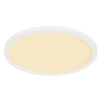 Bad-Deckenleuchte Sapana Ip44 Opal/Weiß Ø 29,4 cm - Opal/Weiß, Basics, Kunststoff (29,4/2,5cm) - Globo