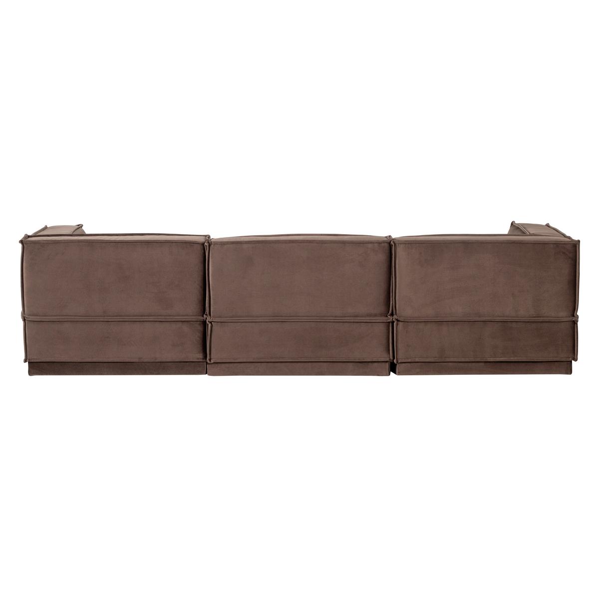 ECKSOFA Manu Braun 286x160cm - Braun, MODERN, Textil (286/160cm) - Livetastic