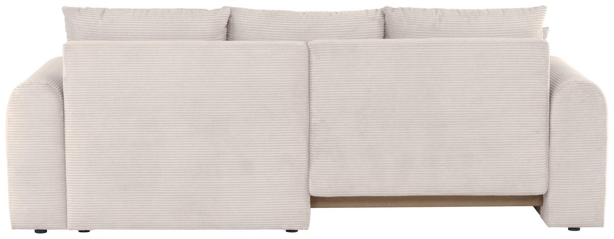 Ecksofa Joni Weiß S: 250 cm - Weiß, Design, Textil (250/151cm) - MID.YOU
