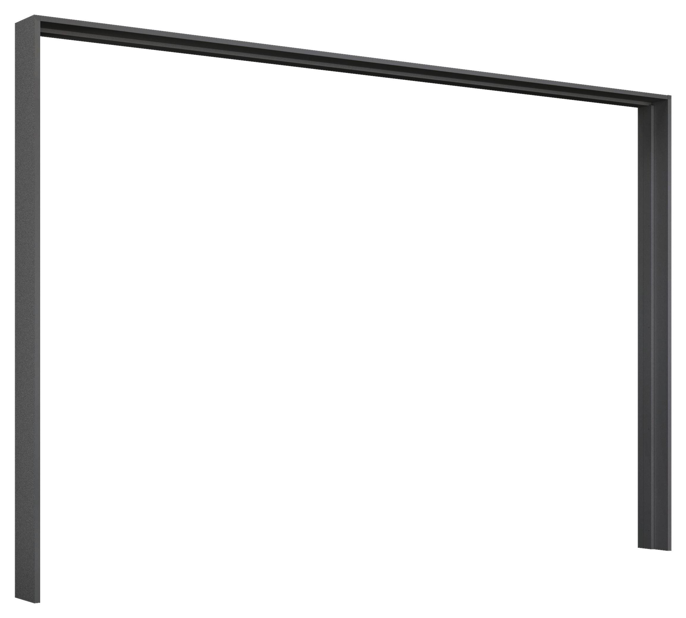 Passepartout-Rahmen Miami Grau Metallic für B: 271 cm - Grau, MODERN, Holzwerkstoff (278/214/64cm) - Luca Bessoni