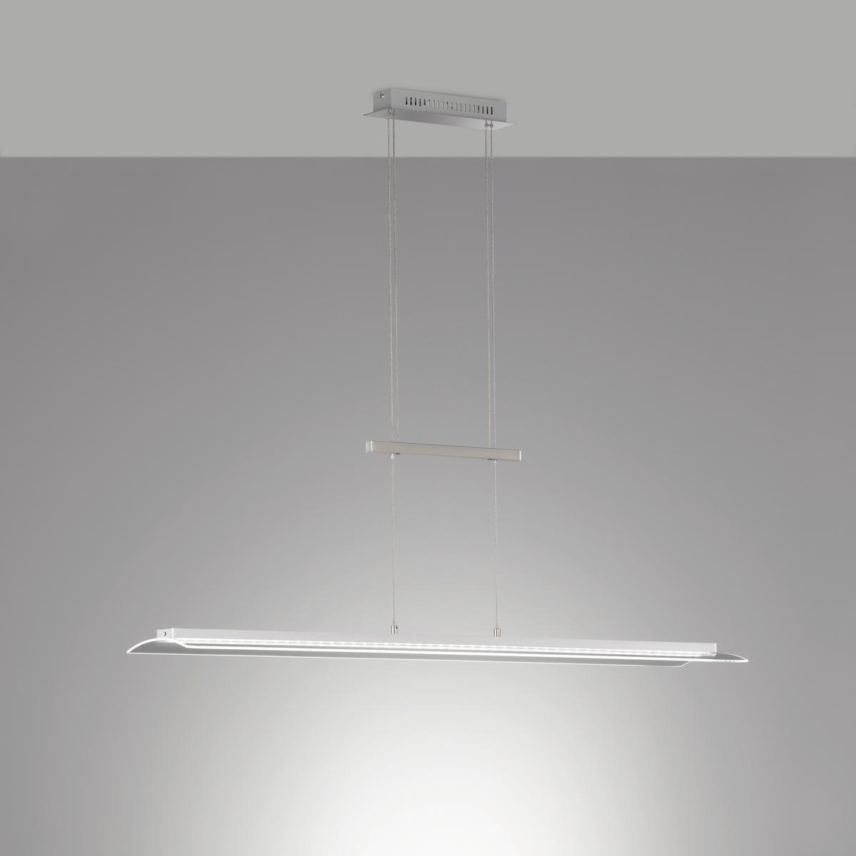 Led-hängeleuchte 60861 Nana - Chromfarben/Nickelfarben, Design, Glas/Metall (22/125cm) - Fischer & Honsel
