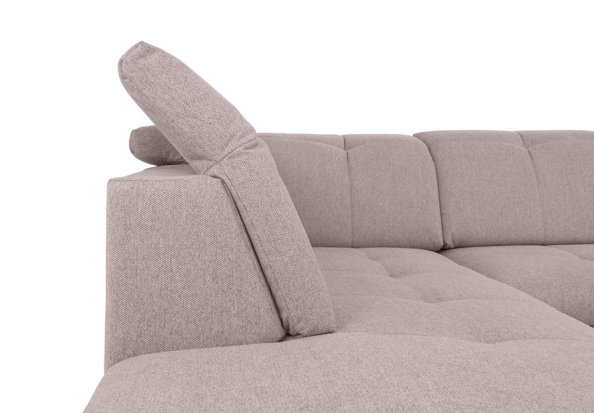 Wohnlandschaft Ramzes Taupe U: 215x328x173 cm - Taupe/Grau, Design, Textil (215/328/173cm) - MID.YOU