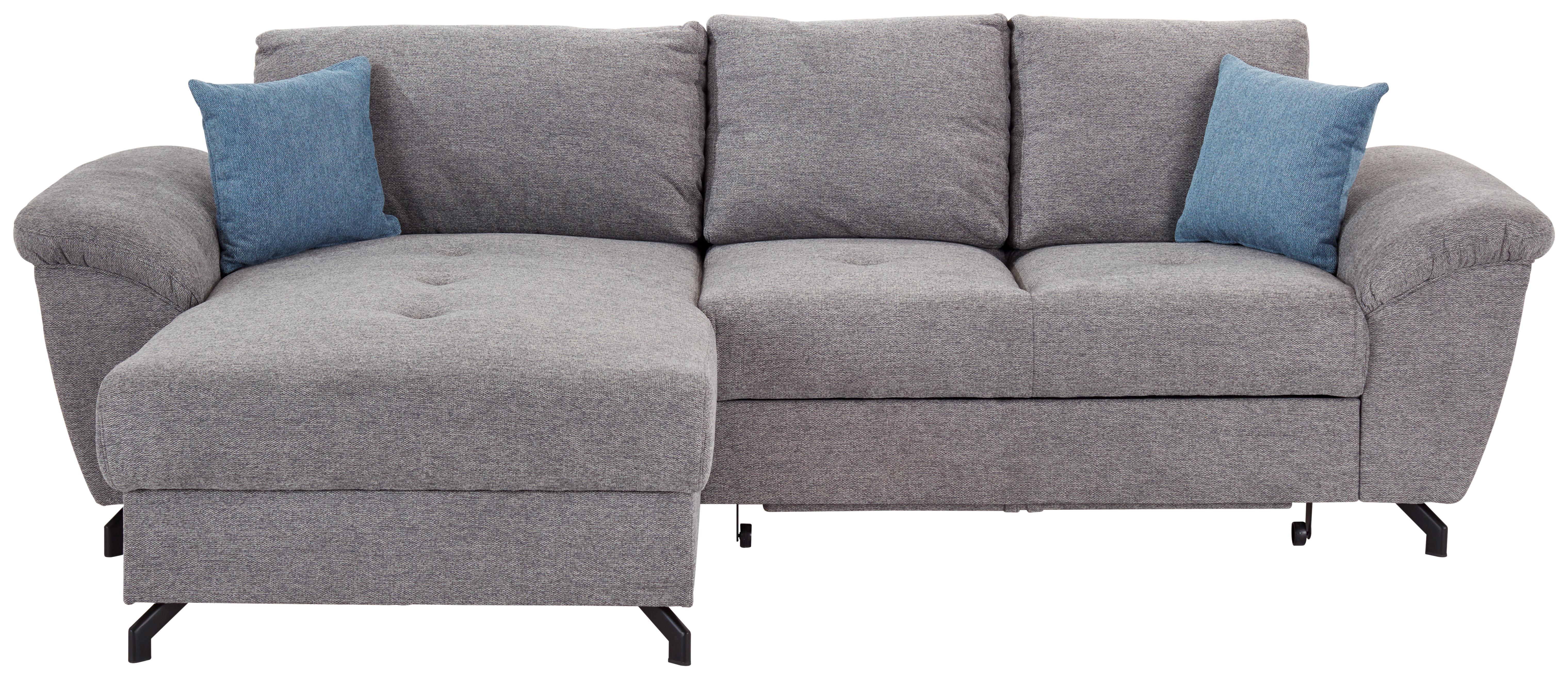 Sedací Souprava Lille C - šedá/modrá, Moderní, textil/plast (263/110/156cm) - Ondega