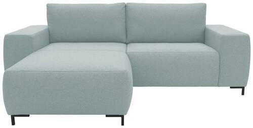 Ecksofa Looks Vi Blau Webstoff - Blau/Schwarz, Design, Textil (242/160cm) - LOOKS by W.Joop