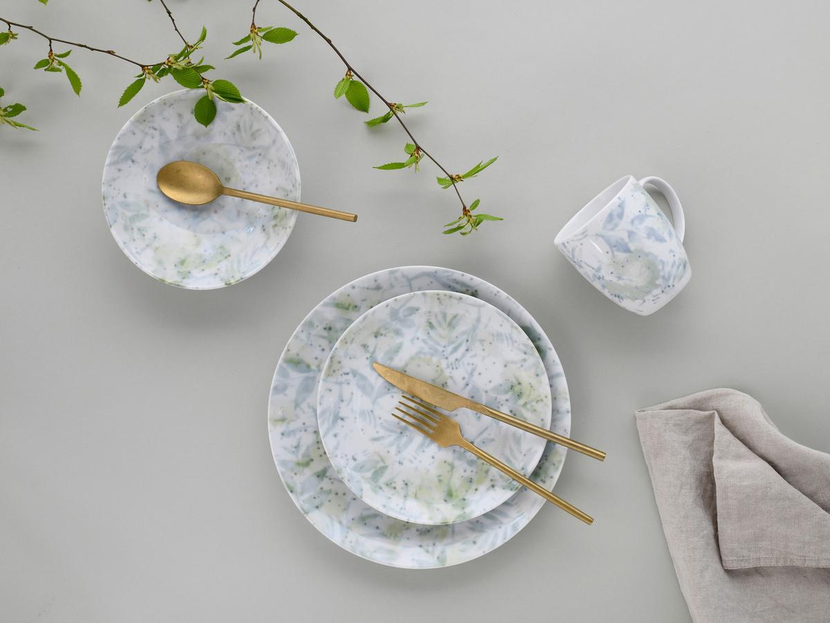Kombiservice Keramik 4 Personen Geschirr Set - Multicolor, Basics, Keramik - Creatable