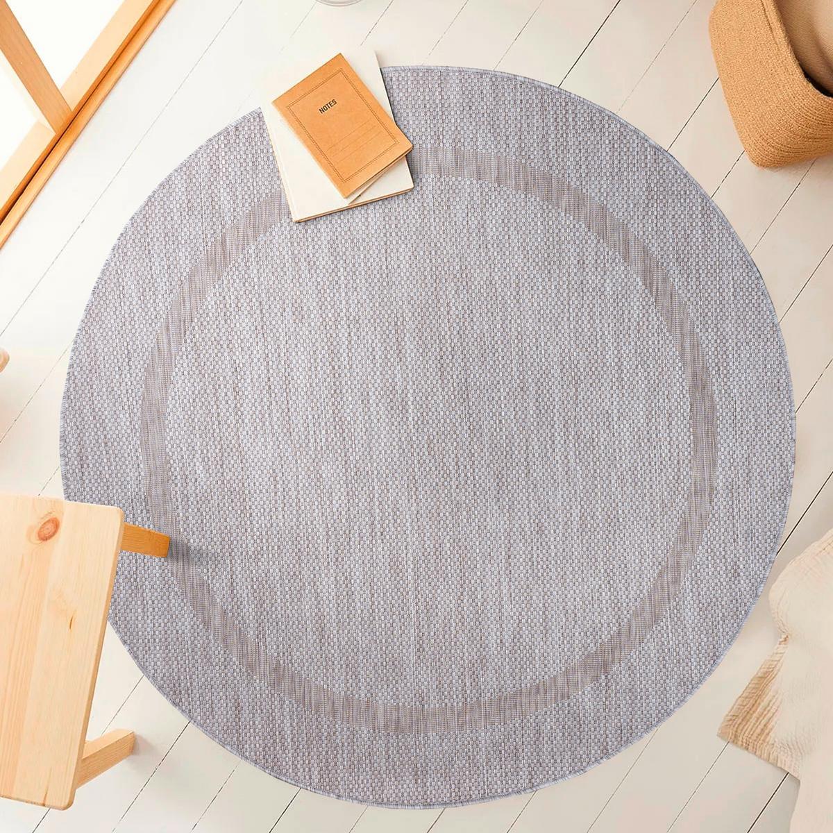 Flachwebteppich Relax - Silberfarben, Basics, Textil (160/160cm) - Novel