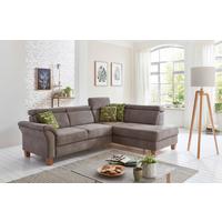 Ecksofa Arngast braun 245x194 cm - Eichefarben/Beige, KONVENTIONELL, Textil (245/194cm) - Sit & More