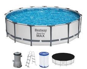 POOL 613-56488 - Weiß, Basics, Kunststoff (457/107cm) - Bestway