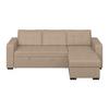Ecksofa Turin Beige, 239x160cm - Beige, Trend, Holz/Textil (239/160cm)