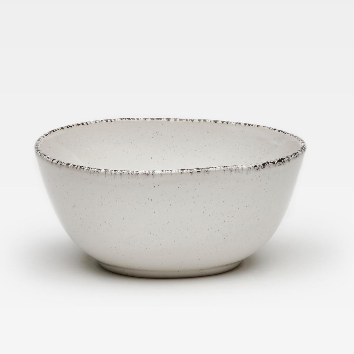 Schüsselset, 4-Teilig Steinzeug, Creme - Creme, Basics, Keramik (15/7cm) - Van Well