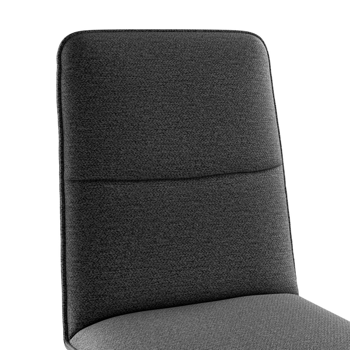 Vierfußstuhl Beluna Ii Webstoff Schwarz, B: 47cm - Eichefarben/Schwarz, KONVENTIONELL, Holz/Textil (47/91/44cm) - James Wood