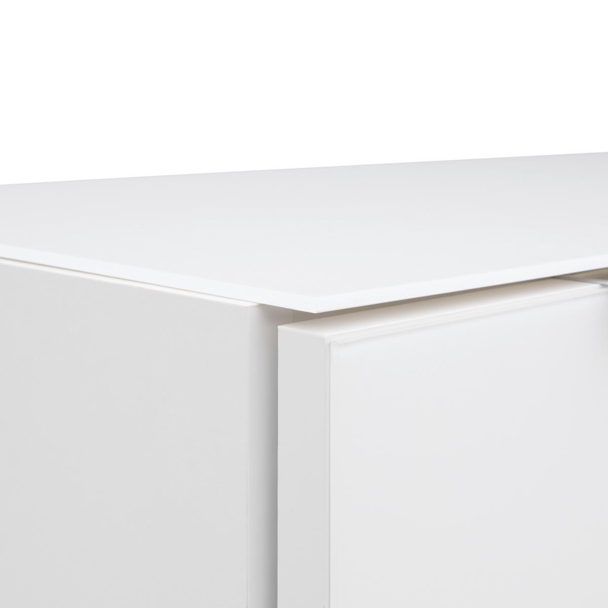 Vitríína Siena sklo, biela - bílá/černá, Moderní, kov/kompozitní dřevo (105/151/40cm) - Premium Living