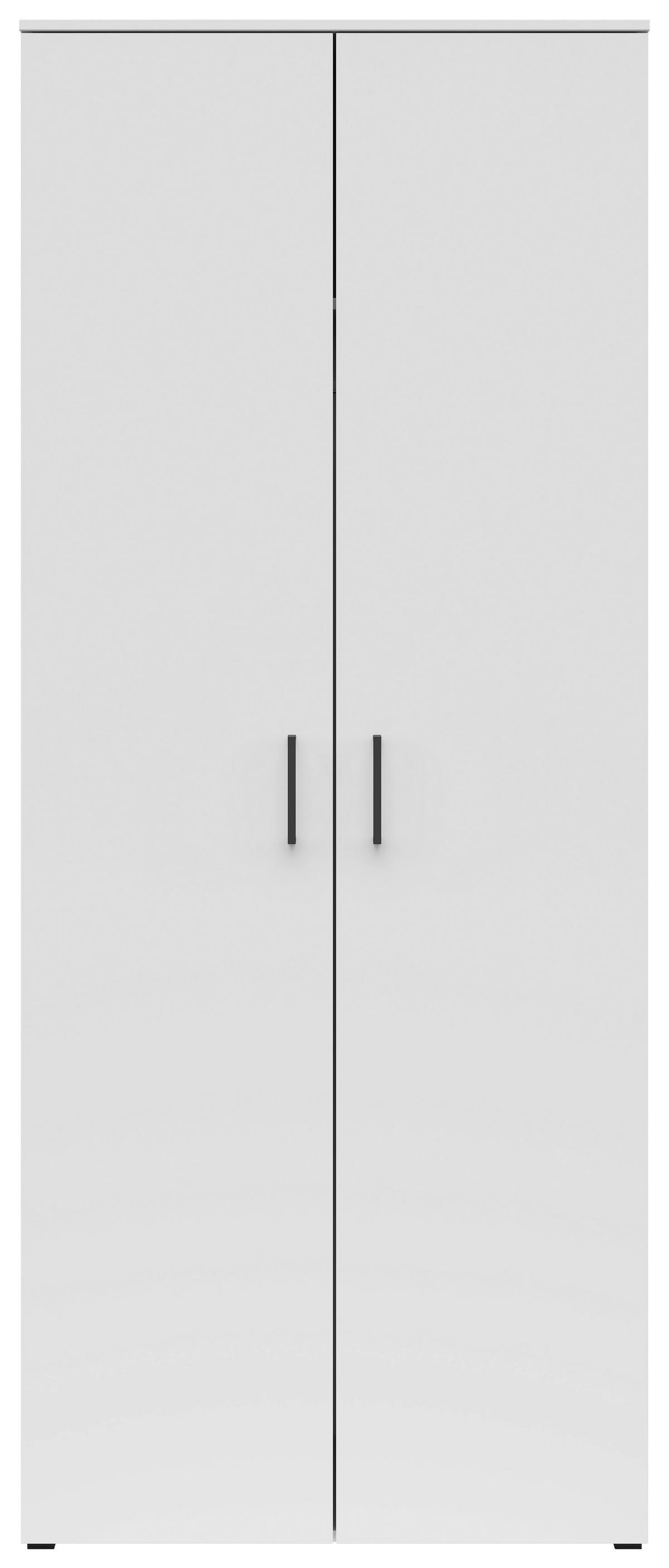 Skriňa MULTISTAURAUM - čierna/biela, Modern, kompozitné drevo/plast (80/195/52cm)