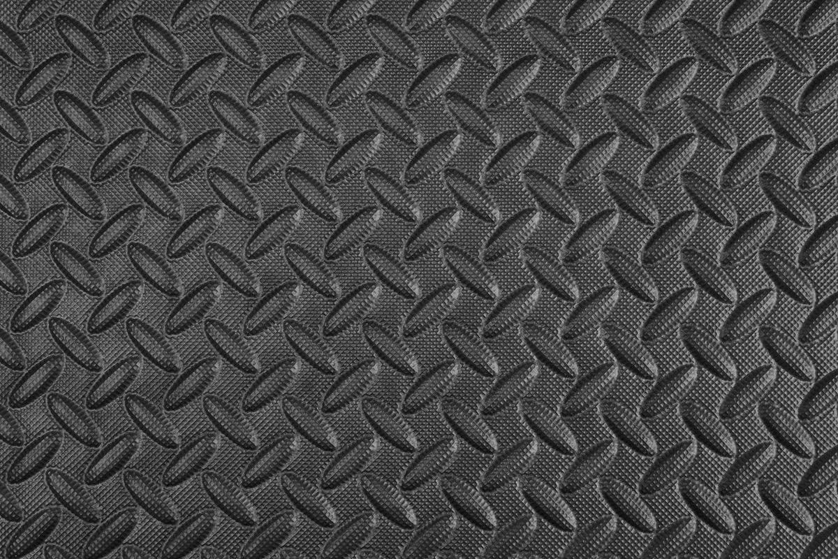 UNTERLAGSMATTE für alle Fußböden - Schwarz, Basics, Kunststoff (40/40/6,5cm)