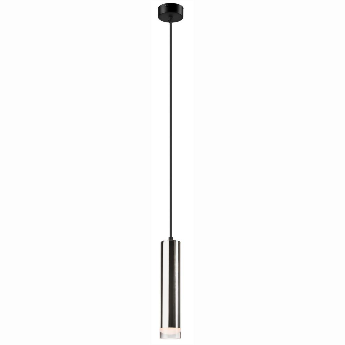 Hängeleuchte 39664 Diego Chrome - Chromfarben, Design, Metall (80/100cm)