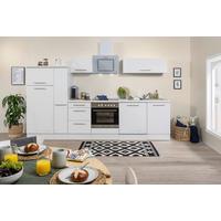 Küchenzeile mit Geräten 310 cm Weiß - Weiß, KONVENTIONELL, Holzwerkstoff (310cm) - Respekta