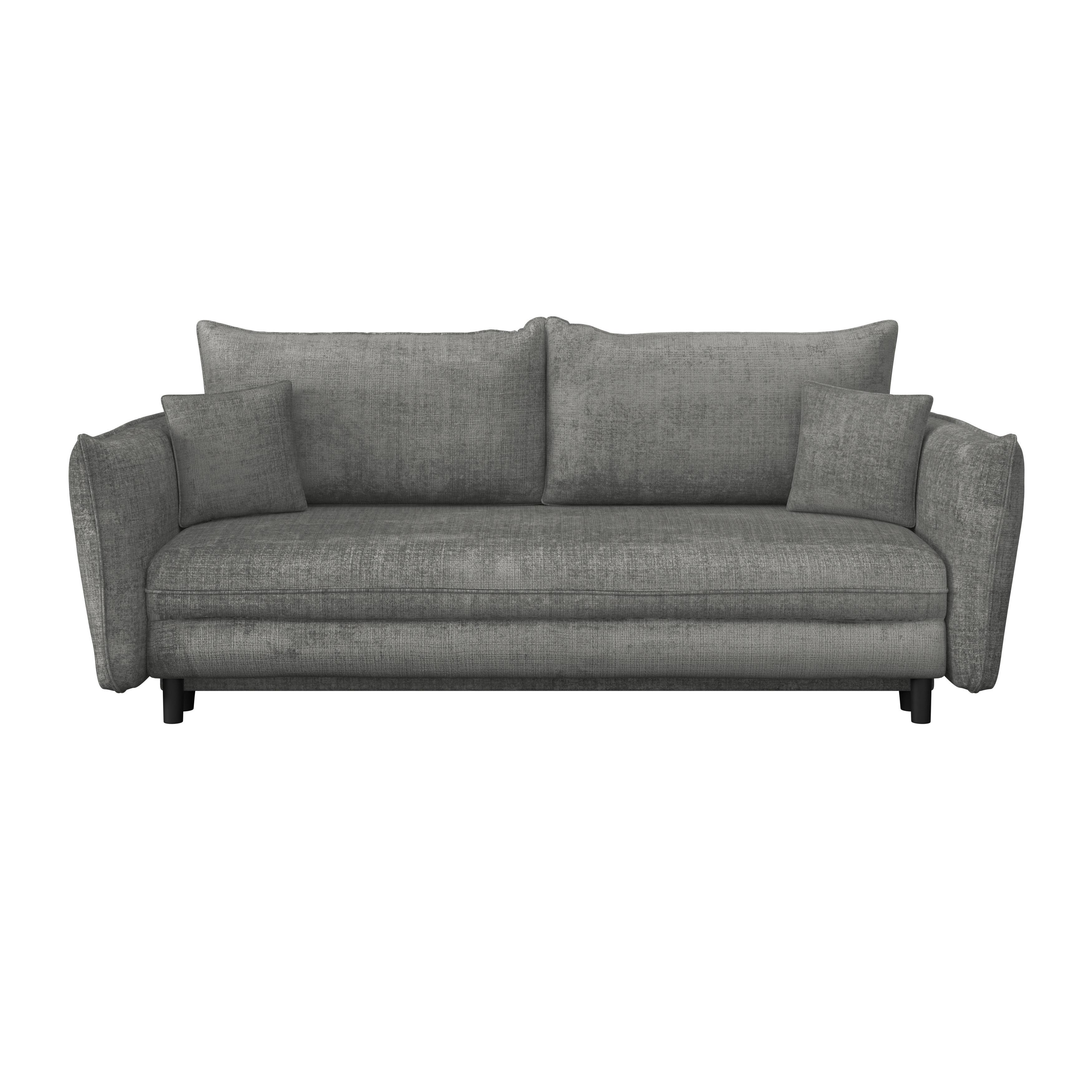 Schlafsofa Kairo Grau, Lf: Ca. 190x150cm