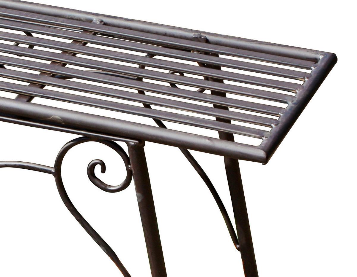 Gartenbank Stahl 2-Sitzer Lorin - Rostfarben, MODERN, Metall (83/45/27cm)