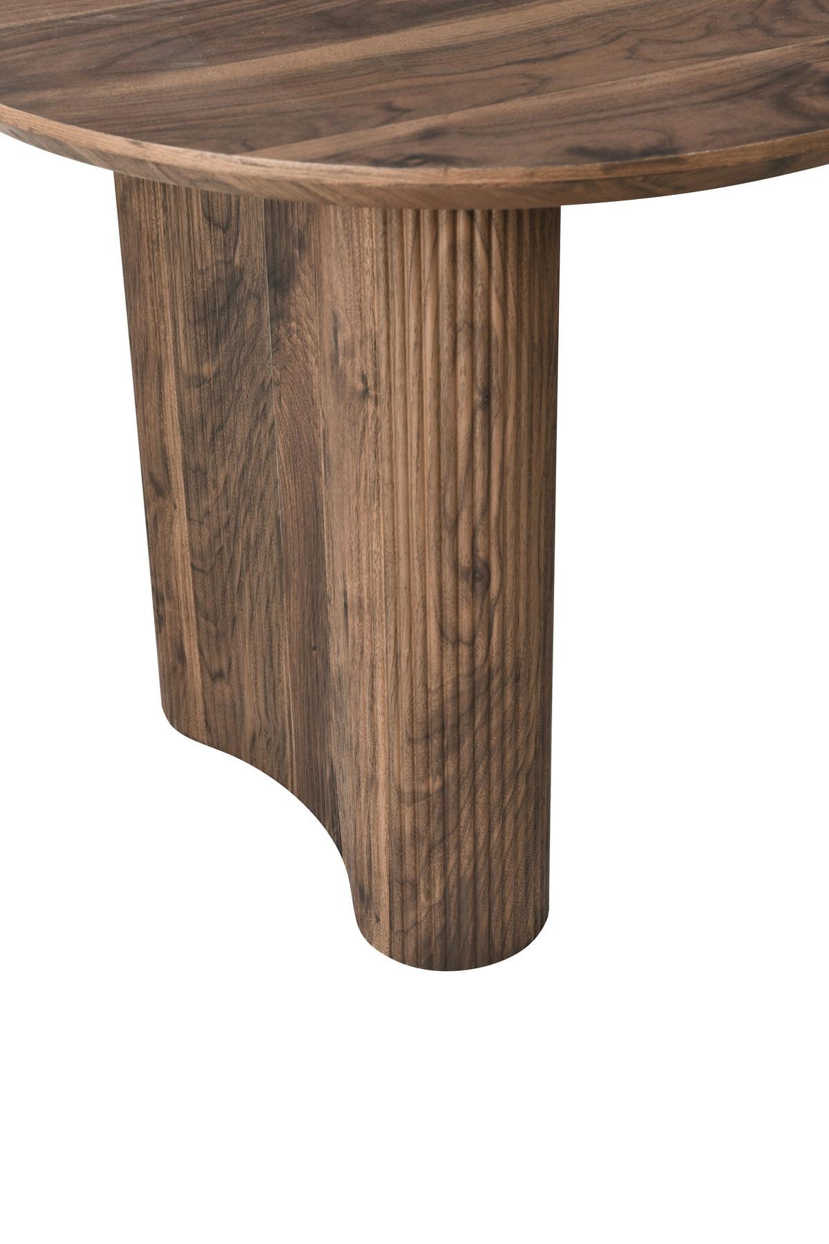 Esstisch Edda Walnussfarben L: 180 cm - Walnussfarben, Basics, Holzwerkstoff (180/90/75cm) - Livetastic